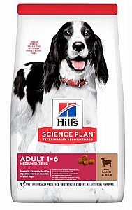 הילס כבש ואורז לכלב גזע בינוני 14 ק"ג Hills הילס כבש ואורז לכלב גזע בינוני 14 ק"ג Hills