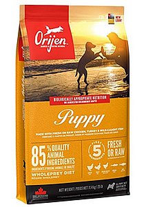 מזון לגורי כלבים ללא דגנים אוריג'ן 11.4 ק"ג מזון לגורי כלבים ללא דגנים אוריג'ן 11.4 ק"ג