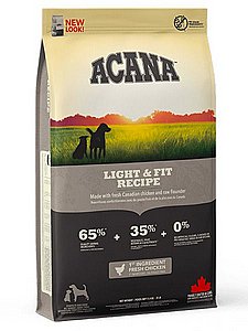 מזון מופחת שומן לכלב ללא דגנים אקאנה לייט 11.4 ק"ג מזון מופחת שומן לכלב ללא דגנים אקאנה לייט 11.4 ק"ג