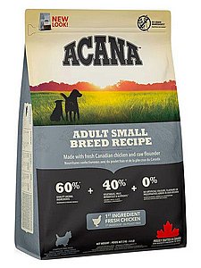 מזון לכלב בוגר מגזע קטן ללא דגנים אקאנה 2 ק"ג מזון לכלב בוגר מגזע קטן ללא דגנים אקאנה 2 ק"ג