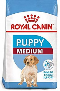 מזון לגורי כלבים מגזע בינוני רויאל קנין מדיום ג'וניור 15 ק"ג מזון לגורי כלבים מגזע בינוני רויאל קנין מדיום ג'וניור 15 ק"ג