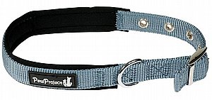 קולר מרופד לכלב עם אבזם מתכת צבע אפור PETS-PROJECT במספר גדלים 11 אורך ומשקלים קולר מרופד לכלב עם אבזם מתכת צבע אפור PETS-PROJECT במספר גדלים 11 אורך ומשקלים
