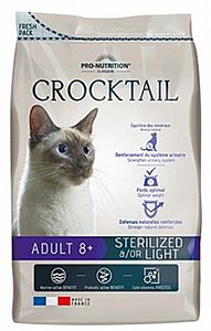 מזון לחתול מסורס/מעוקרת מעל גיל 8 פרו נוטרישן קרוקטייל סטרלייזד +8 במשקל 10 ק"ג מזון לחתול מסורס/מעוקרת מעל גיל 8 פרו נוטרישן קרוקטייל סטרלייזד +8 במשקל 10 ק"ג