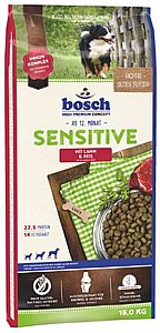 מזון לכלבים עם רגישות במערכת העיכול בוש סנסטיב כבש 15 ק"ג מזון לכלבים עם רגישות במערכת העיכול בוש סנסטיב כבש 15 ק"ג