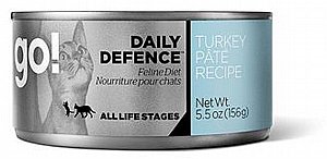 מעדן חתולים ללא דגנים גו במרקם פטה הודו - GO! DAILY DEFENCE במשקל 156 גר' מעדן חתולים ללא דגנים גו במרקם פטה הודו - GO! DAILY DEFENCE במשקל 156 גר'