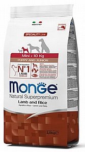 מזון לגורי כלבים מגזע קטן מונג' נאטורל מיני פאפי כבש ואורז 2.5 ק"ג מזון לגורי כלבים מגזע קטן מונג' נאטורל מיני פאפי כבש ואורז 2.5 ק"ג