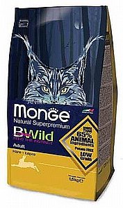 אוכל לחתולים מונג' בי ווילד ארנבת 10 ק"ג אוכל לחתולים מונג' בי ווילד ארנבת 10 ק"ג
