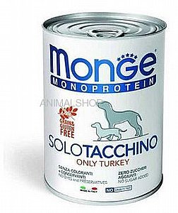 מונג' שימור מונו פרוטאין הודו לכלב 400 גרם מונג' שימור מונו פרוטאין הודו לכלב 400 גרם