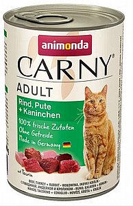 שימור לחתולים בוגרים אנימונדה קרני בקר הודו וארנבת 400 גר' שימור לחתולים בוגרים אנימונדה קרני בקר הודו וארנבת 400 גר'