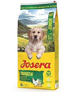 ג'וסרה יאנג סטאר ללא דגנים 15 ק"ג לגורים ג'וסרה יאנג סטאר ללא דגנים 15 ק"ג לגורים