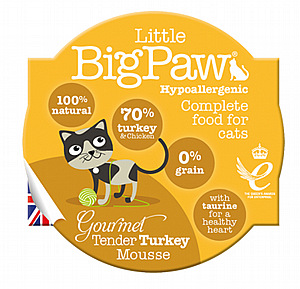 ליטל ביג פאו פטה הודו לחתולים 85 גרם ליטל ביג פאו פטה הודו לחתולים 85 גרם