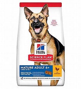 הילס סיינס פלאן אוכל לכלבים עוף סניור גזע גדול 12 ק"ג הילס סיינס פלאן אוכל לכלבים עוף סניור גזע גדול 12 ק"ג