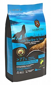 אמברוסיה לכלב מגזע קטן סרדין וטונה 1.5 ק"ג אמברוסיה לכלב מגזע קטן סרדין וטונה 1.5 ק"ג