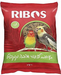 תערובת לקוקוטילים וציפורי אהבה ריבוס 1 ק"ג תערובת לקוקוטילים וציפורי אהבה ריבוס 1 ק"ג