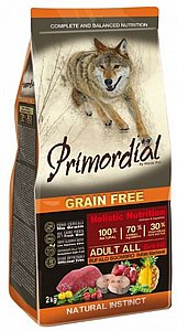 מזון הוליסטי לכלבים פרימורדיאל מקרל מעושן ובאפלו 12 ק"ג מזון הוליסטי לכלבים פרימורדיאל מקרל מעושן ובאפלו 12 ק"ג