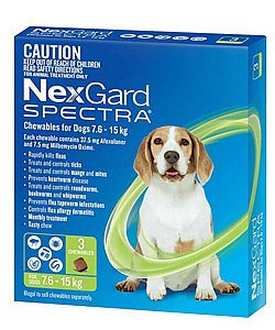 ספקטרה נקסגארד כדורים נגד פרעושים וקרציות לכלב במשקל 15-30 ק"ג ספקטרה נקסגארד כדורים נגד פרעושים וקרציות לכלב במשקל 15-30 ק"ג