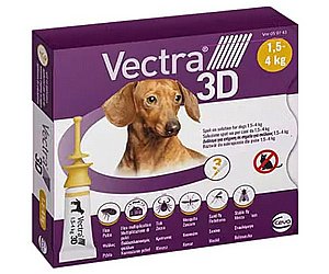 אמפולות וקטרה נגד פרעושים קרציות לכלבים במשקל 1.5-4 ק"ג אמפולות וקטרה נגד פרעושים קרציות לכלבים במשקל 1.5-4 ק"ג